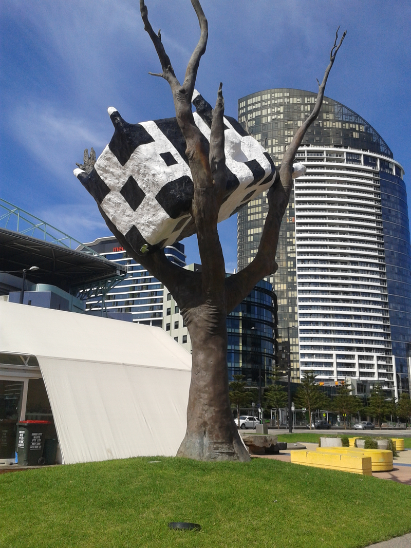 yep you guessed it , “cow up a tree”